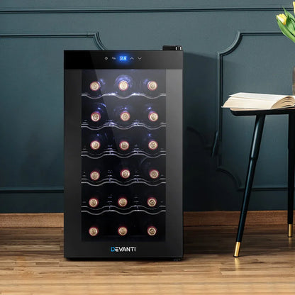 Devanti Wine Fridge Cooler 18 Bottles - Mekamart Australia