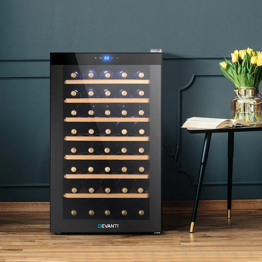 Devanti Wine Fridge Cooler 51 Bottles - Mekamart Australia