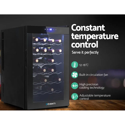 Devanti Wine Fridge Cooler 28 Bottles - Mekamart Australia