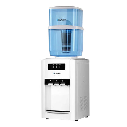 Devanti Water Cooler Dispenser Bench Top 22L w/2 Filter - Mekamart Australia