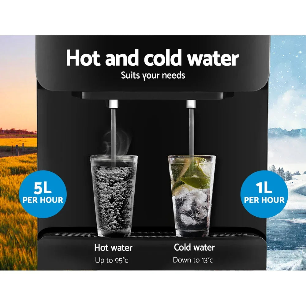 Devanti Water Cooler Dispenser Stand Black - Mekamart Australia