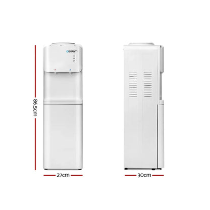 Devanti Water Cooler Dispenser Stand White - Mekamart Australia