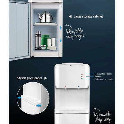 Devanti Water Cooler Dispenser Stand White - Mekamart Australia