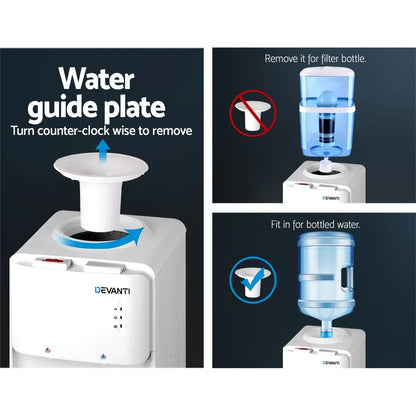 Devanti Water Cooler Dispenser Stand White - Mekamart Australia