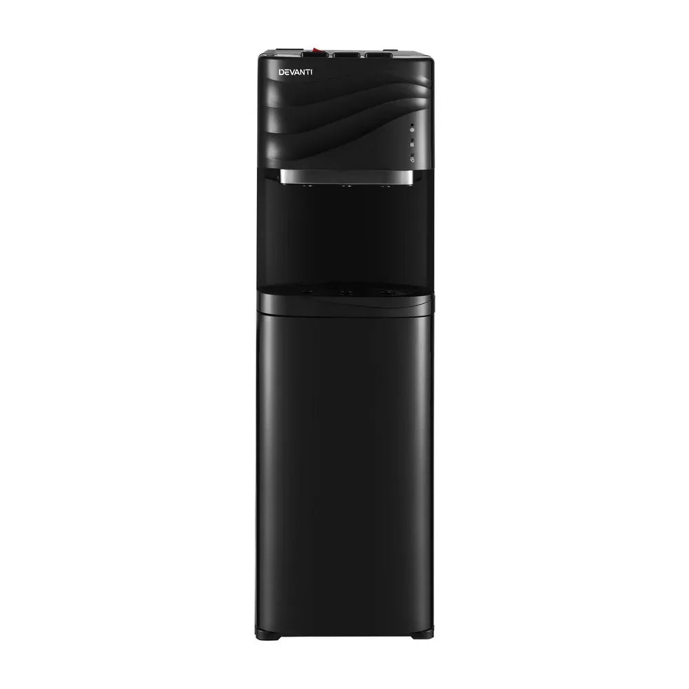 Devanti Water Cooler Dispenser Bottom Load Black - Mekamart Australia