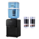 Devanti Water Cooler Dispenser 22L Bench Top Chiller Purifier Filter Hot Cold Black - Mekamart Australia