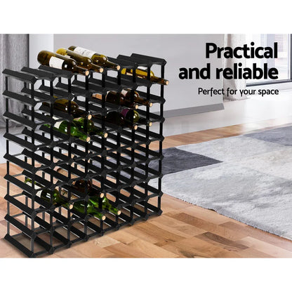 Artiss Wine Rack 72 Bottle Black - Mekamart Australia
