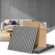 Artiss 10PCS Peel and Stick Wall Panels Tiles 68X68CM Self Adhesive for Home Office Studio Grey