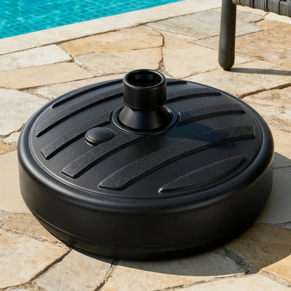 Instahut Outdoor Umbrella Base Weight Round Plastic Pole Holder 35-38mm Beach - Mekamart Australia