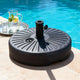 Instahut Outdoor Umbrella Base Weight Round Plastic Pole Holder 30-48mm Beach - Mekamart Australia