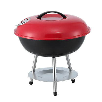 Grillz Charcoal BBQ Grill Portable with Lid for Camping Outdoor - Mekamart Australia