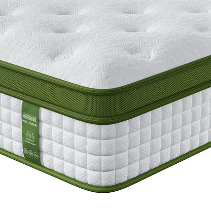 BedStory Double 30cm Hybrid Mattress Cooling Gel Memory Foam 5 Zone Pocket Spring Bed Temperature Regulating - Mekamart Australia
