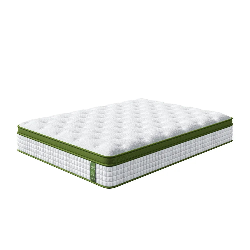 BedStory Queen 30cm Hybrid Mattress Cooling Gel Memory Foam 5 Zone Pocket Spring Bed Temperature Regulating - Mekamart Australia
