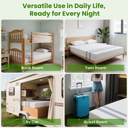 BedStory Queen Memory Foam Mattress 25cm Cooling Gel Foam Mattress in a Box Medium Feel - Mekamart Australia