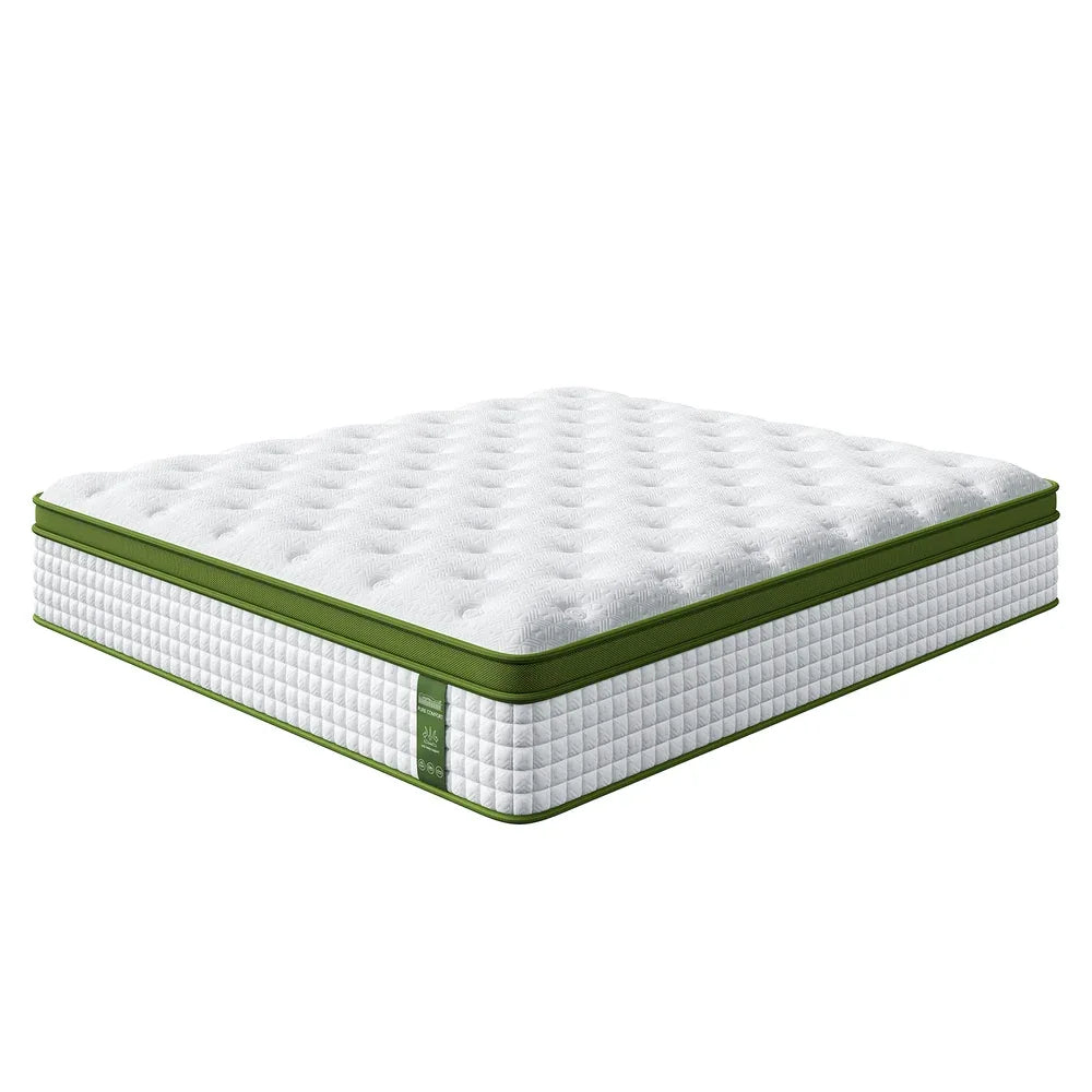 BedStory 34cm King Latex Hybrid Mattress Medium Firm - 5 Zone Pocket Spring Bed for Pressure Relief Motion Isolation - Mekamart Australia