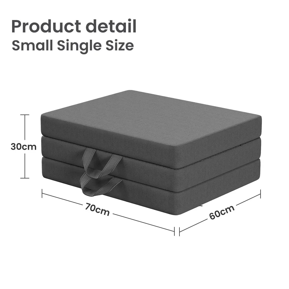 BedStory Folding Mattress Small Single Trifold Mattress with Firm Support Foam Washable Cover 10cm - Mekamart Australia
