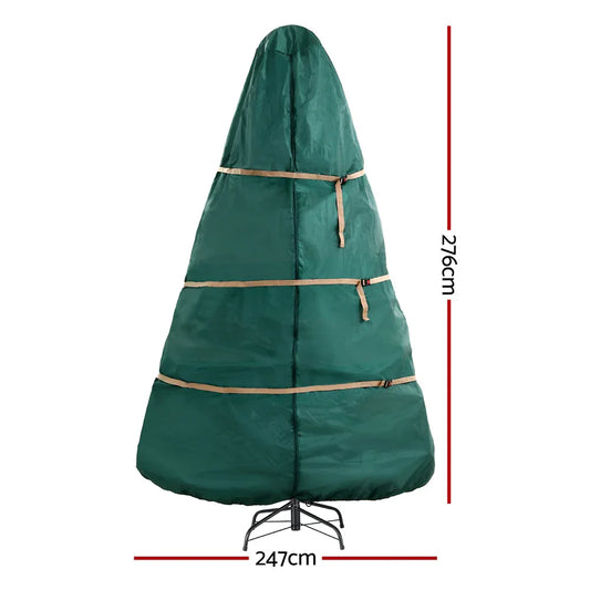 Jingle Jollys Christmas Tree Storage Bag Fits Up to 9ft Tree Xmas Bag Green - Mekamart Australia