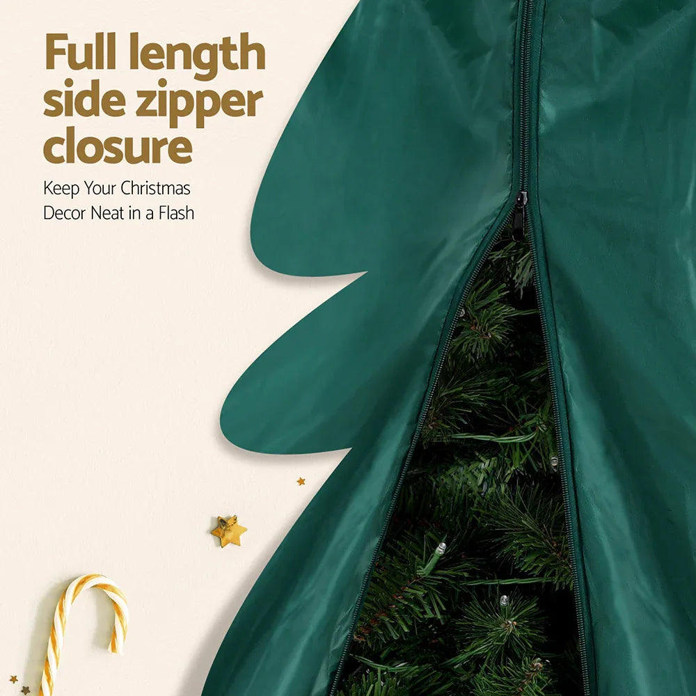 Jingle Jollys Christmas Tree Storage Bag Fits Up to 9ft Tree Xmas Bag Green - Mekamart Australia