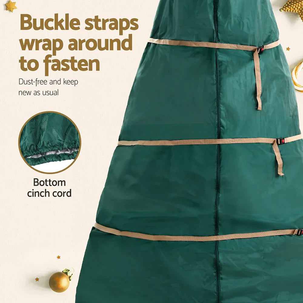 Jingle Jollys Christmas Tree Storage Bag Fits Up to 9ft Tree Xmas Bag Green - Mekamart Australia