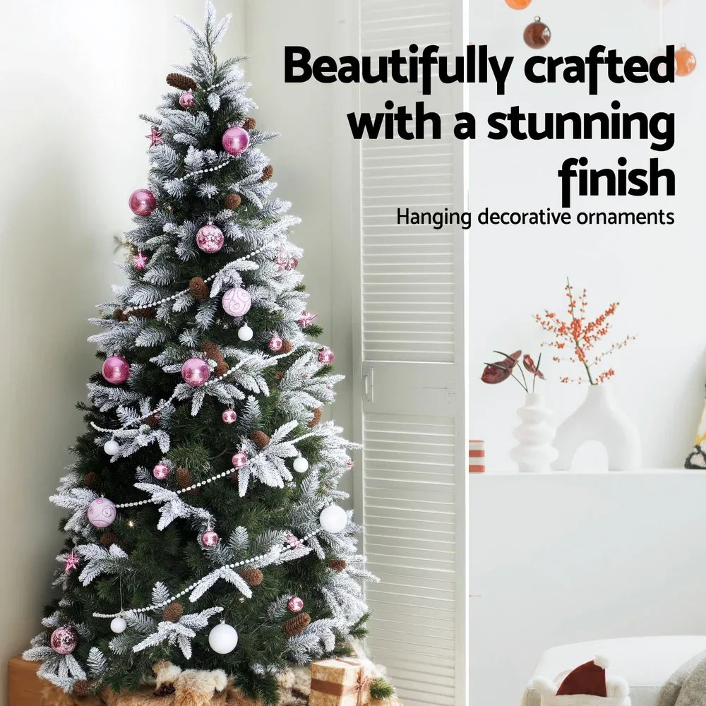 Jingle Jollys 33pcs Christmas Tree Decorations Set Baubles Ornaments Party Pink - Mekamart Australia