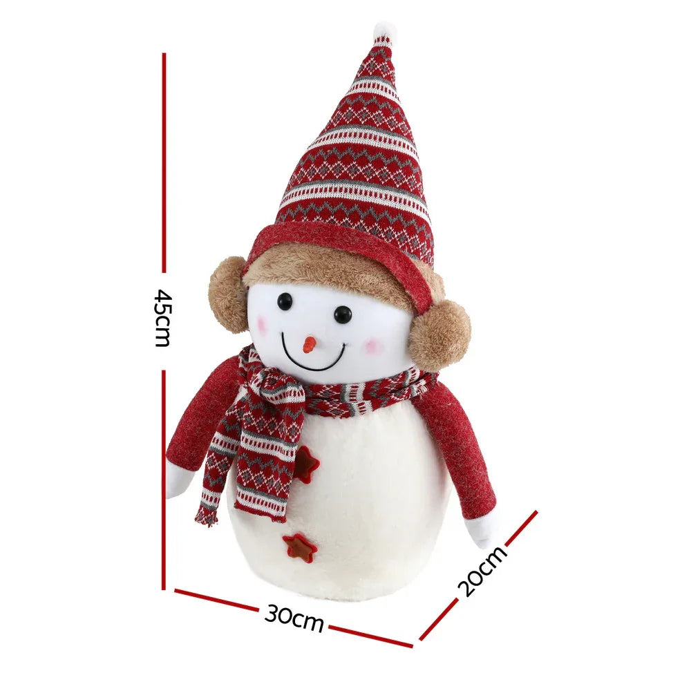 Jingle Jollys Christmas Snowman Handicraft Ornaments Party Decorations 45cm - Mekamart Australia