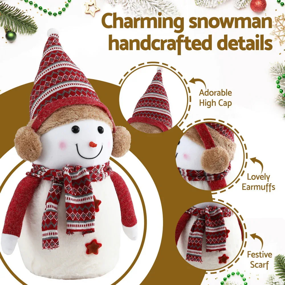 Jingle Jollys Christmas Snowman Handicraft Ornaments Party Decorations 45cm - Mekamart Australia