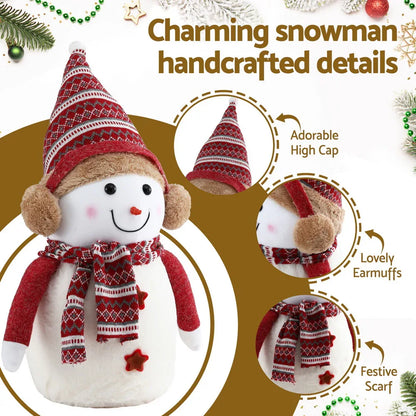 Jingle Jollys Christmas Snowman Handicraft Ornaments Party Decorations 45cm - Mekamart Australia
