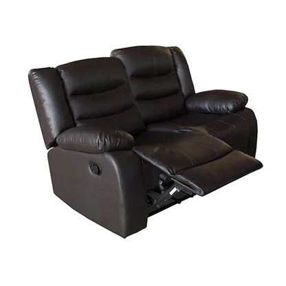 3+2+1 Seater Recliner Sofa In Faux Leather Lounge Couch in Black - Mekamart Australia