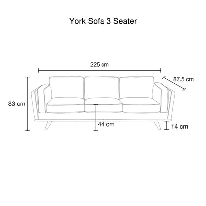 3 Seater Faux Sofa Brown Lounge Set for Living Room Couch with Wooden Frame - Mekamart Australia